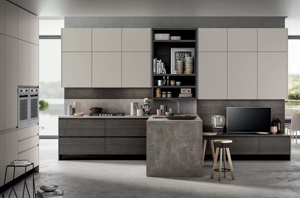 Wega, una cocina moderna contemporánea y versátil